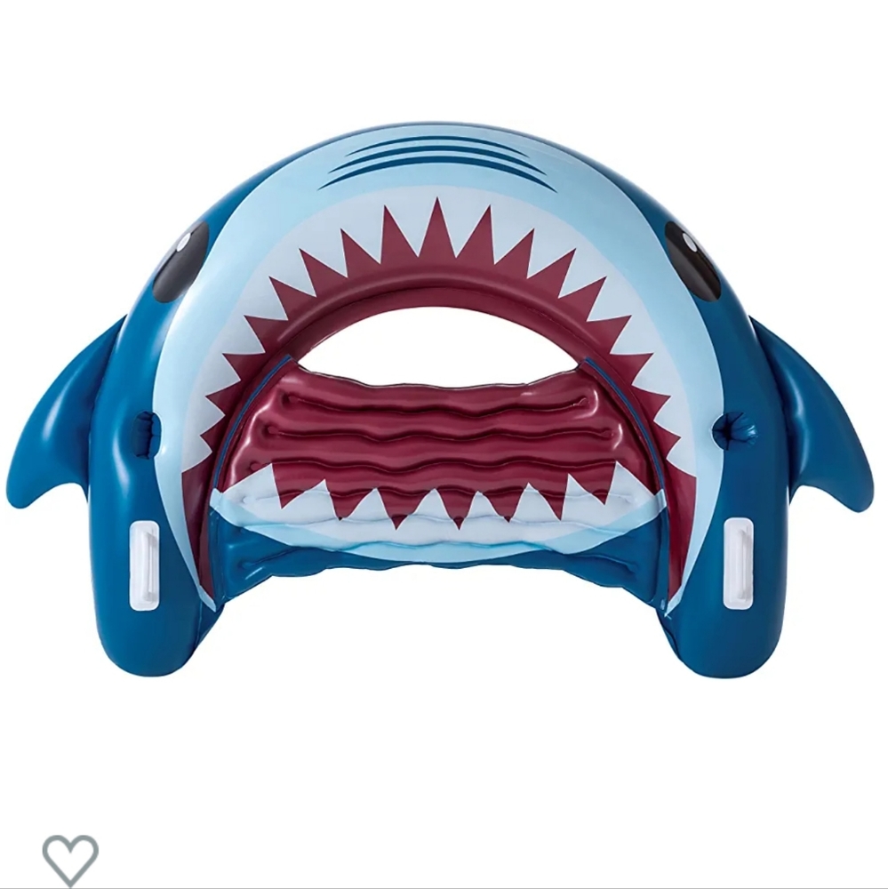 Jorkei Inflatable Pool Floats for Adults Shark Floaties Swimming Pool Loungers
